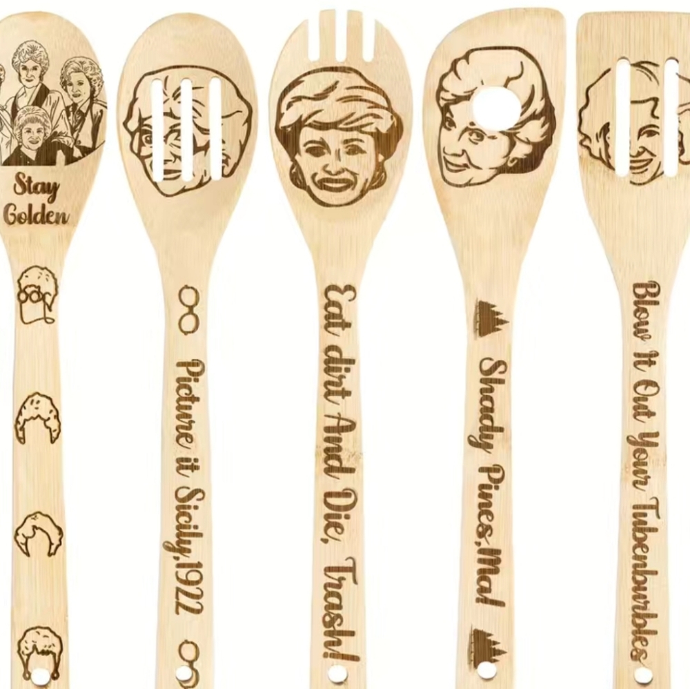5 piece bamboo kitchenware
